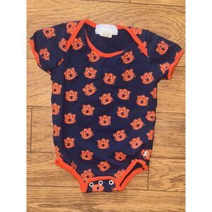 UA University of Auburn 2 Tone All Over Print Third Street Baby Outfit Size 6 mo